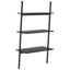 stigereol med 3 hylder 64x34x116 cm sort