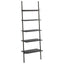 stigereol med 5 hylder 64x34x185,5 cm sort