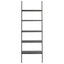 stigereol med 5 hylder 64x34x185,5 cm sort