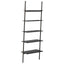 stigereol med 5 hylder 64x34x185,5 cm sort
