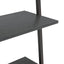 stigereol med 5 hylder 64x34x185,5 cm sort