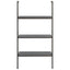 stigereol med 3 hylder 64x35x120,5 cm sort