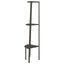 stigereol med 3 hylder 45,5x31,5x120 cm sort
