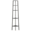 stigereol med 5 hylder 45,5x31,5x180 cm sort