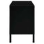 tv-skab 90x30x44 cm stål og glas sort