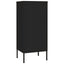 opbevaringsskab 42,5x35x101,5 cm stål sort