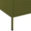 kommode 80x35x101,5 cm olivengrøn