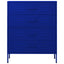 kommode 80x35x101,5 cm Marineblå