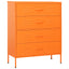 kommode 80x35x101,5 cm Orange