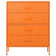kommode 80x35x101,5 cm Orange