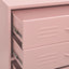 kommode 80x35x101,5 cm Lyserød