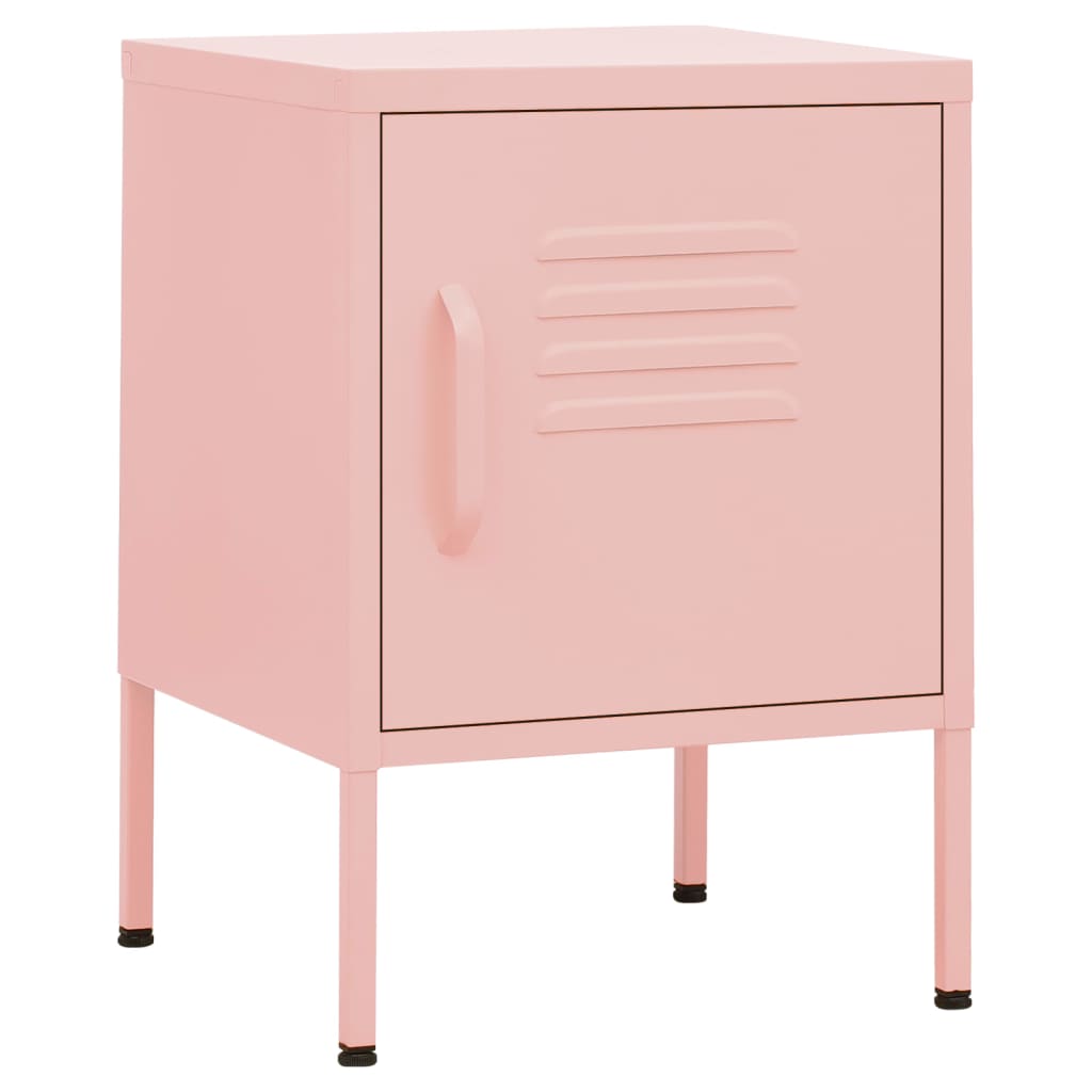 natbord 35x35x51 cm stål pink