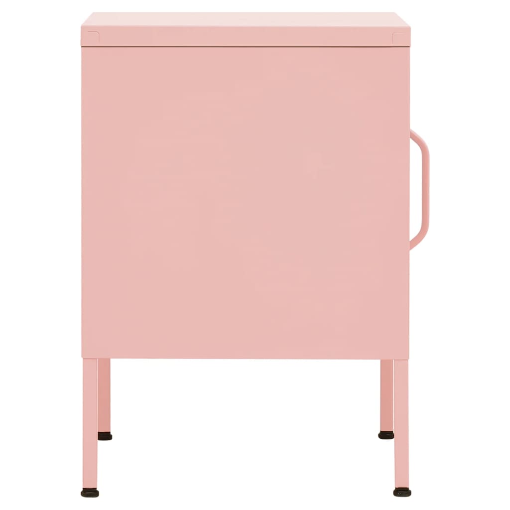 natbord 35x35x51 cm stål pink