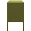 tv-skab 105x35x50 cm stål olivengrøn