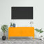 tv-skab 105x35x50 cm stål  Sennepsgul