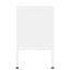 tv-skab 105x35x50 cm stål Hvid