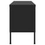 tv-skab 105x35x50 cm stål Sort