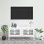tv-skab 105x35x50 cm stål hvid