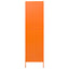 klædeskab 90x50x180 cm stål orange