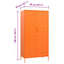 klædeskab 90x50x180 cm stål orange