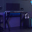 gamerbord 90x60x75 cm K-formede ben sort