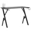 gamerbord 110x60x75 cm Y-formede ben sort