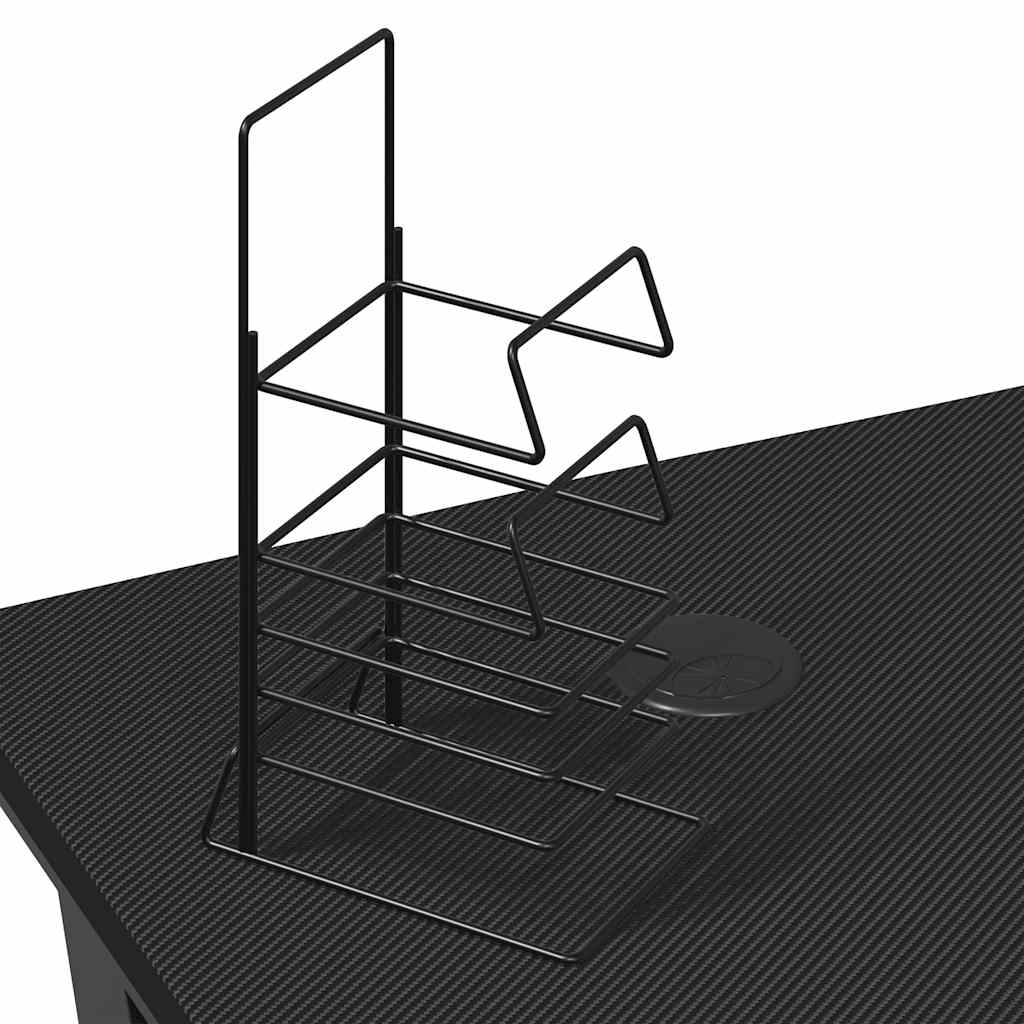 gamerbord 90x60x75 cm ZZ-formede ben sort