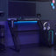gamerbord med ZZ-formede ben 110x60x75 cm sort
