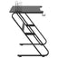 gamerbord med ZZ-formede ben 110x60x75 cm sort