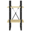 bogreol 40x30x70 cm 2 hylder massivt fyrretræ