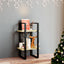 bogreol 40x30x70 cm 2 hylder massivt fyrretræ
