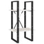 bogreol 40x30x70 cm 2 hylder massivt fyrretræ hvid