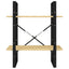 bogreol 60x30x70 cm 2 hylder massivt fyrretræ