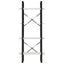 bogreol med 4 hylder 60x30x140 cm massivt fyrretræ hvid