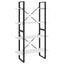 bogreol med 4 hylder 80x30x140 cm konstrueret træ hvid