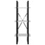bogreol med 3 hylder 40x30x105 cm konstrueret træ hvid