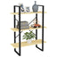 bogreol 80x30x105 cm 3 hylder massivt fyrretræ