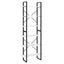 reol 80x30x210 cm massivt fyrretræ hvid