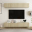 tv-skabe 4 stk. 60x30x30 cm konstrueret træ sonoma-eg