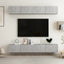 tv-skabe 4 stk. 100x30x30 cm konstrueret træ betongrå