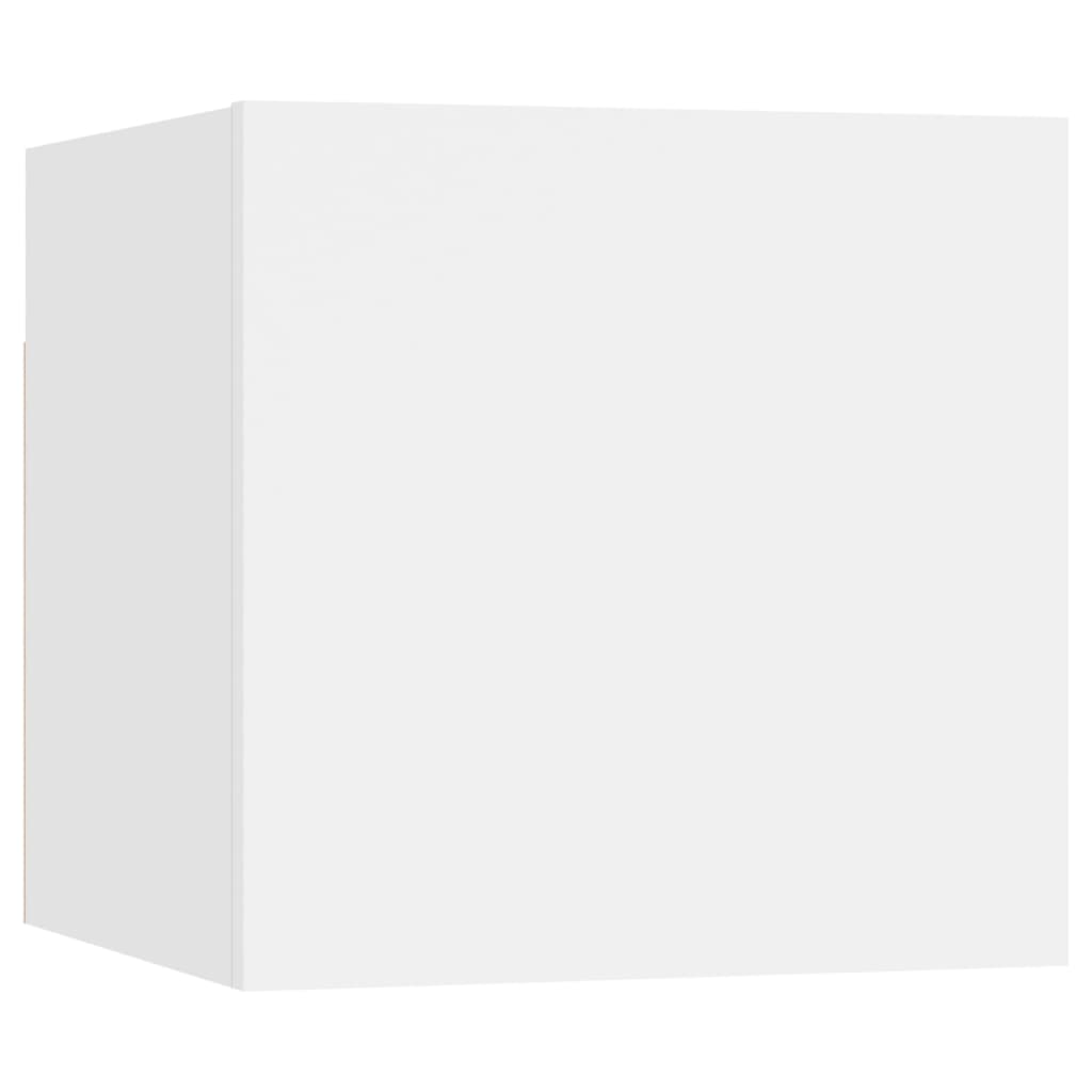 sengeskab 30,5x30x30 cm konstrueret træ hvid