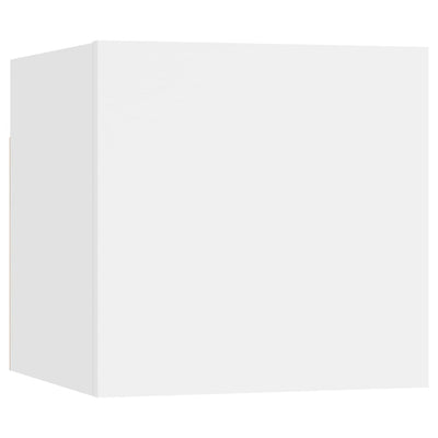 sengeskab 30,5x30x30 cm konstrueret træ hvid