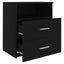 sengeskabe 2 stk. 50x32x60 cm sort