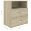 sengeskab 50x32x60 cm sonoma-eg