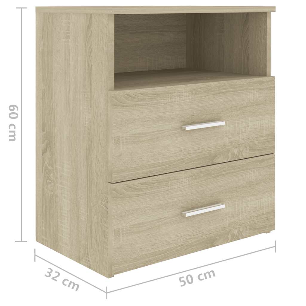 sengeskab 50x32x60 cm sonoma-eg