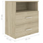 sengeskabe 2 stk. 50x32x60 cm sonoma-eg