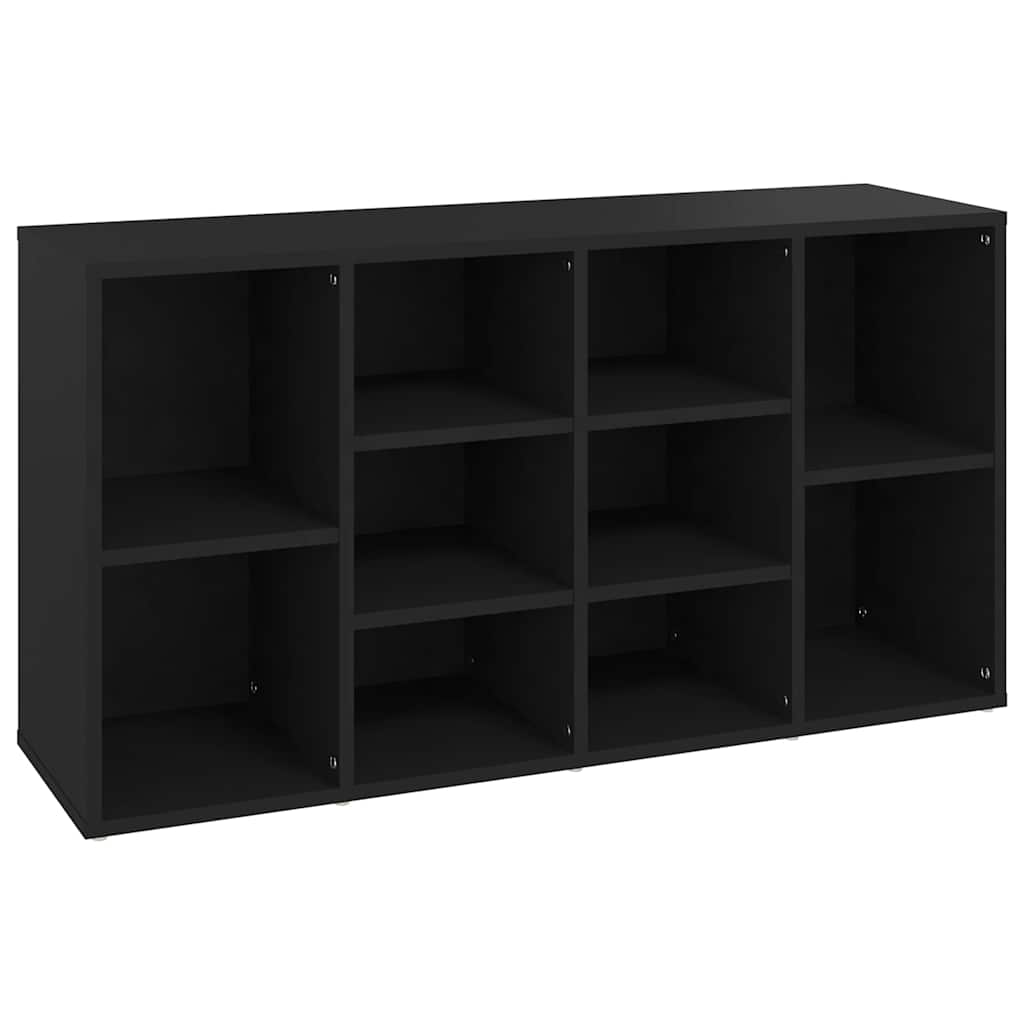 skobænk 103x30x55 cm konstrueret træ sort