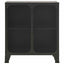 opbevaringsskab 72x36x82 cm metal og MDF grå