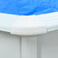 swimmingpool med stålvæg 460x120 cm hvid