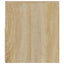 sengeborde med LED-lys 2 stk. 60x35x40 cm sonoma-eg